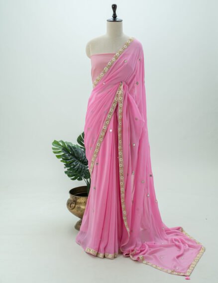 The Blushing Petal Saree