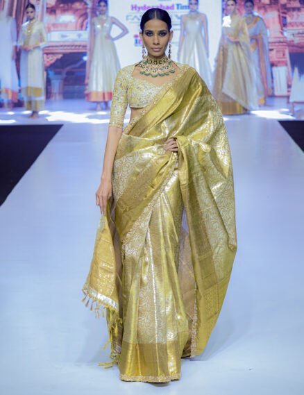 Gold Kanjivaram Saree