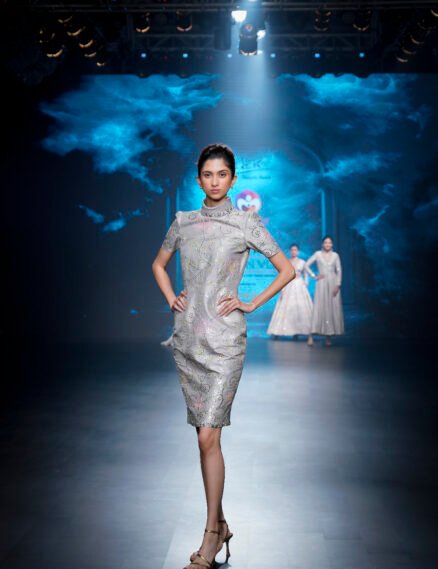 Raw Silk Sheath Dress
