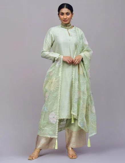 Light Sage Green Kurta Set